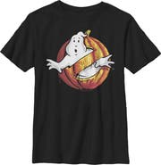 Ghostbusters Boy's Ghostbusters Halloween Pumpkin Logo  Graphic T-Shirt