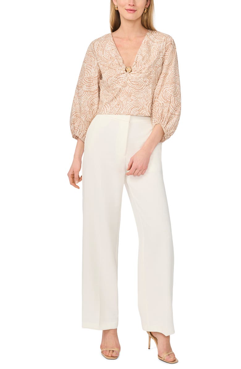 Parker Seashell Hardware Cotton Top, Alternate, color, Egret