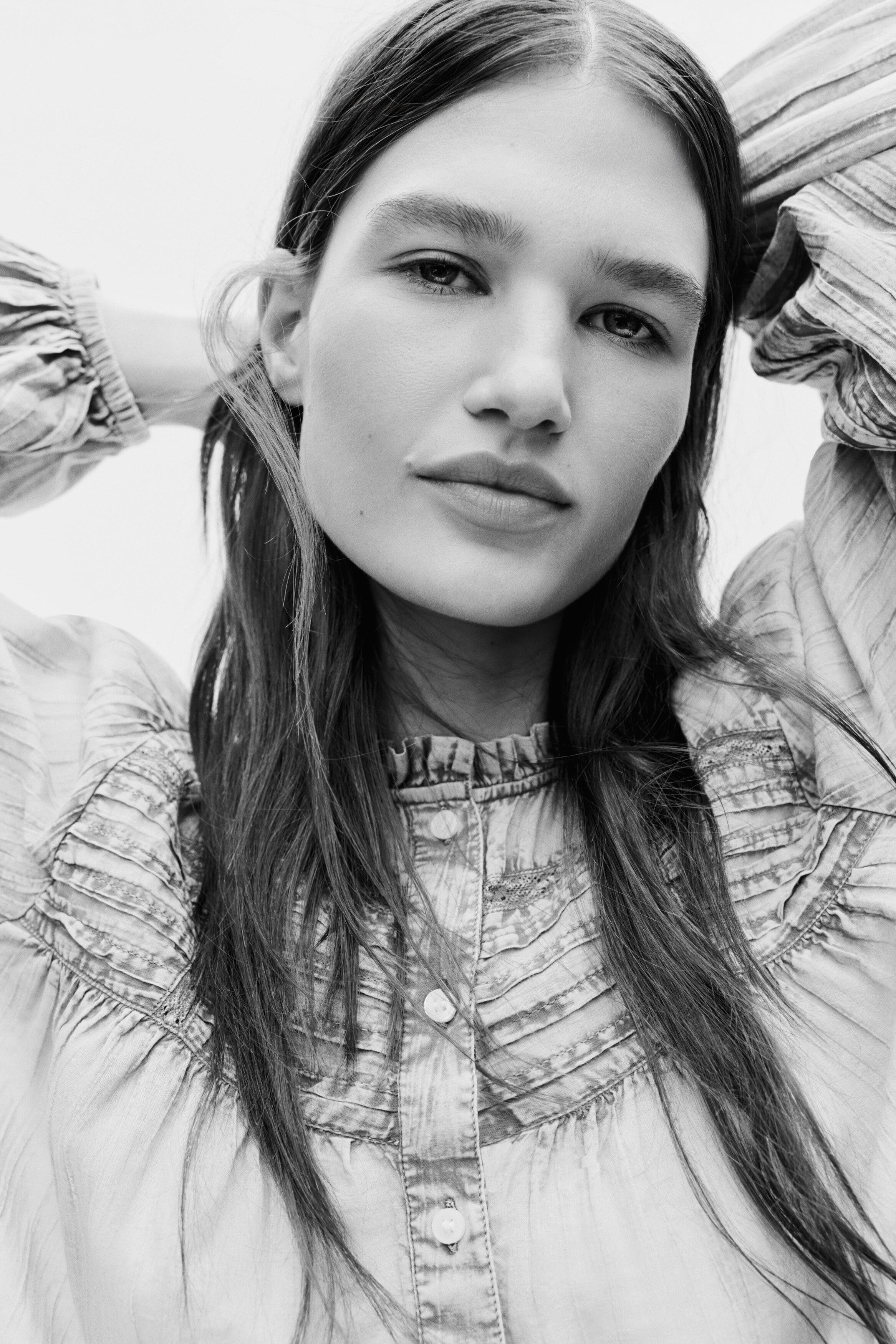 Denim-look Cotton Blouse - image 2