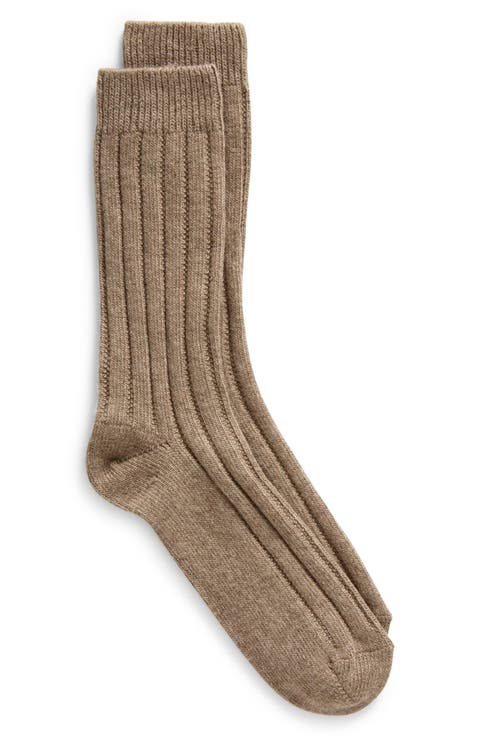 Rib Crew Socks