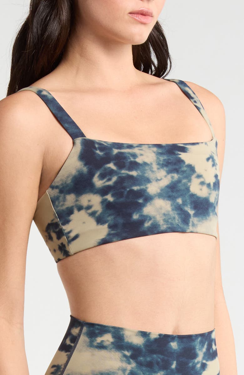 MPG Tie Dye Sports Bra, Alternate, color, Silver Sage Shibori