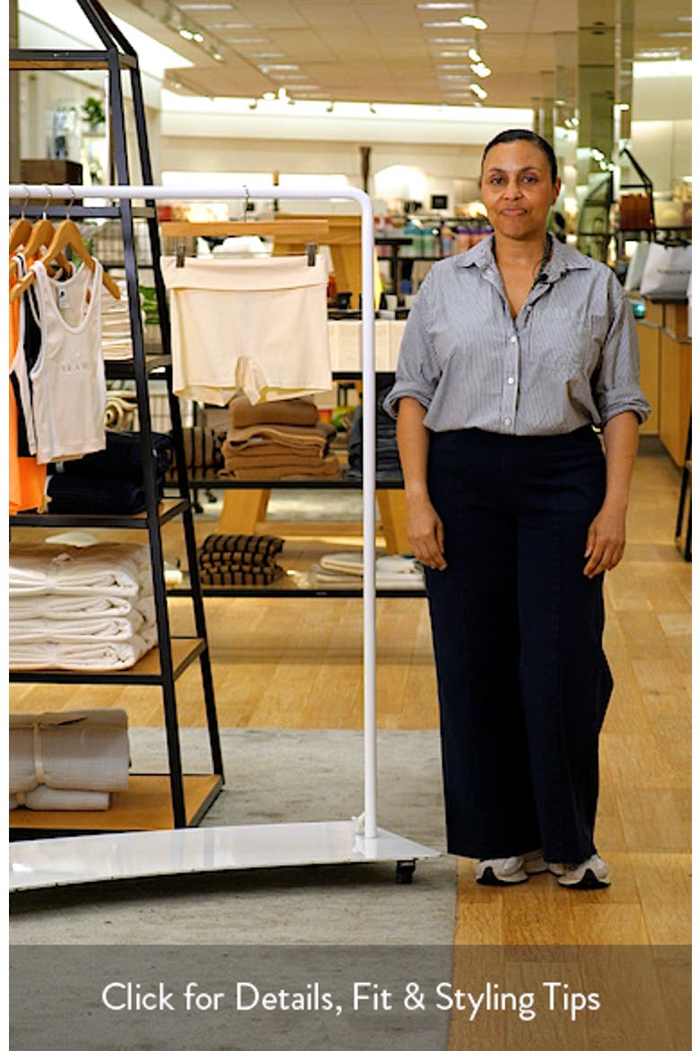 Audrea Foldover Stretch Cotton Bike Shorts video