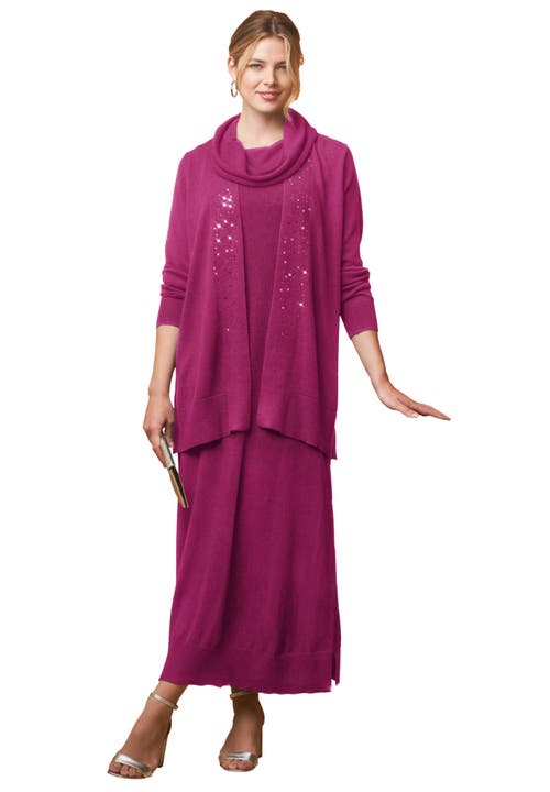 Jessica London 2-piece Sweater Dress In Pink