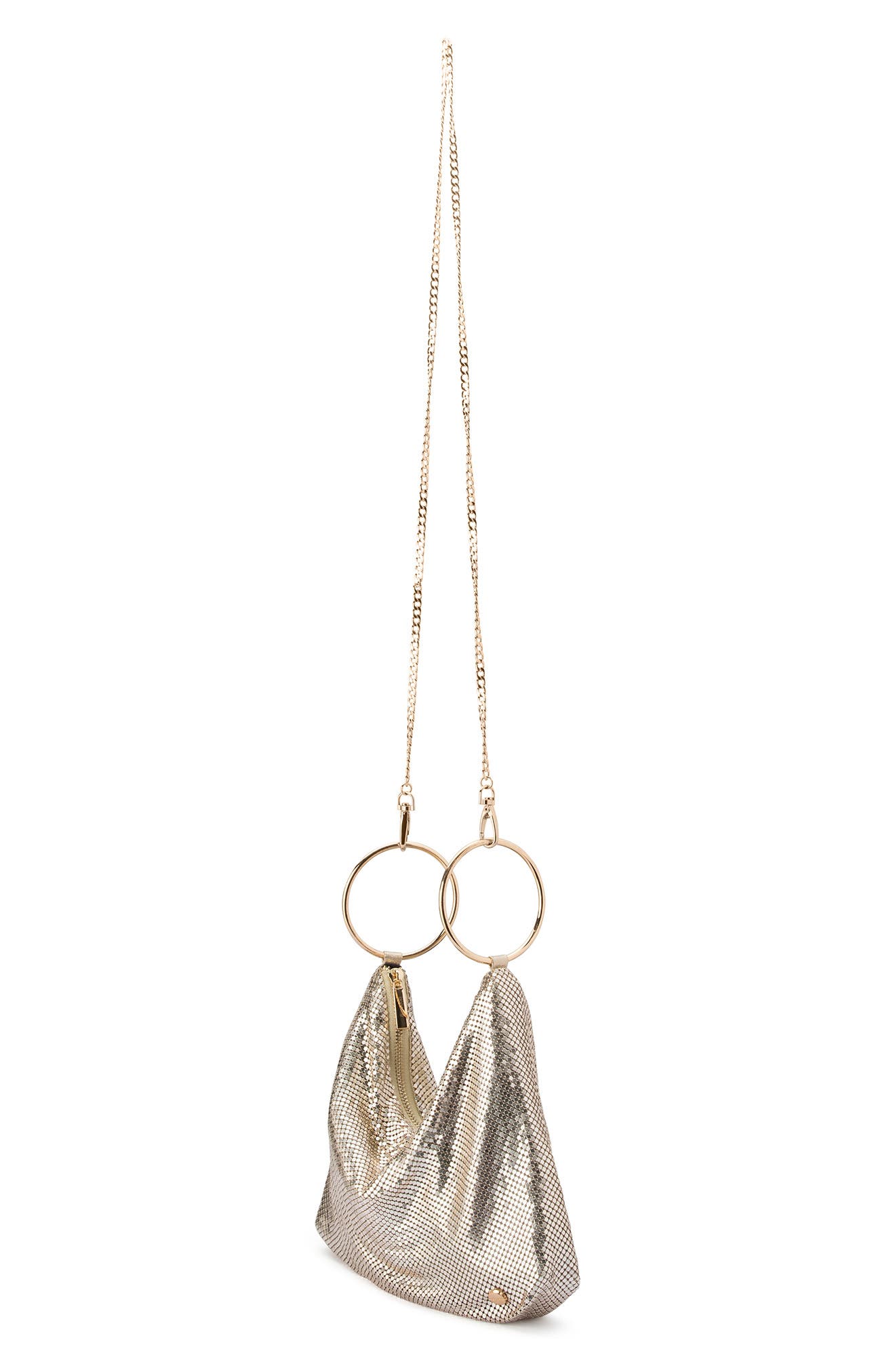 Shar Mesh Convertible Bag, Alternate, color, GOLD