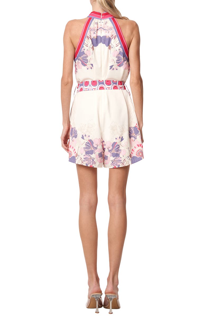 CIEBON Louise Floral Print Sleeveless Romper, Alternate, color, 