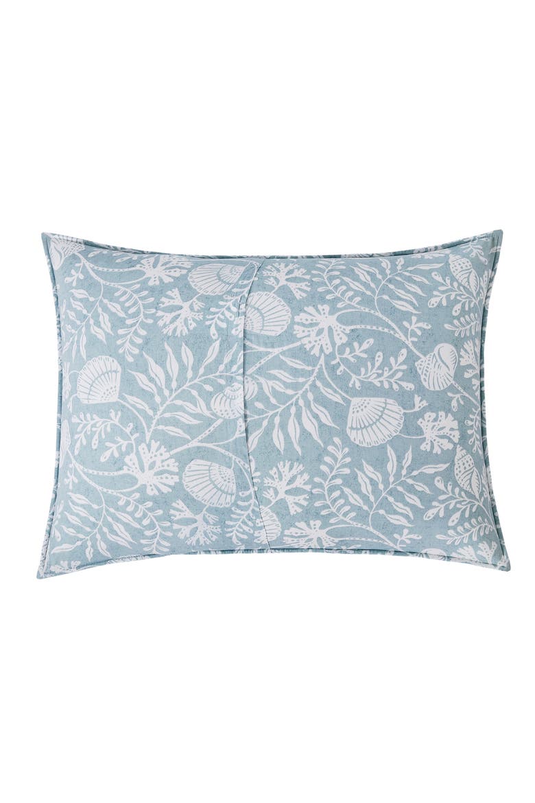 Seafoam Reef Cotton Quilt Set, Alternate, color, Blue
