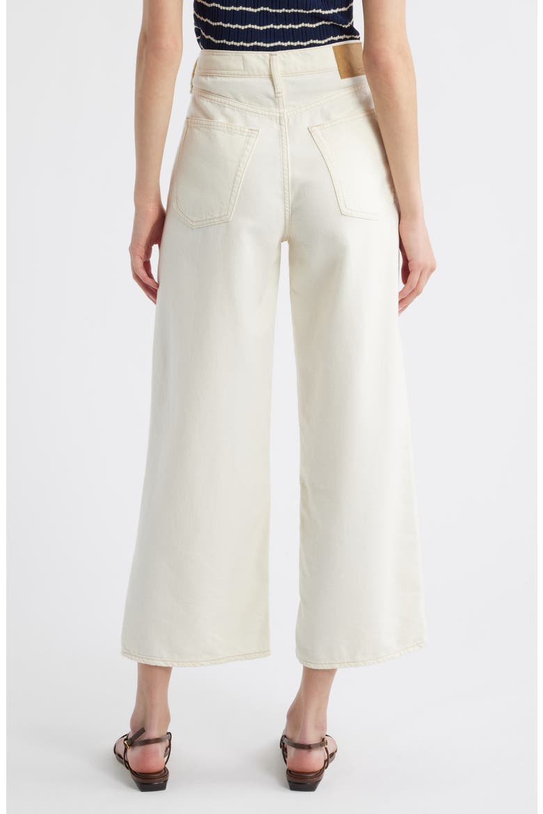 Featherweight Andi High Waist Ankle Wide Leg Jeans, Alternate, color, ECRU