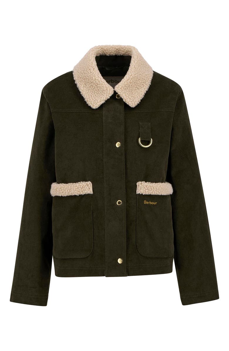 Barbour Tabitha Corduroy Jacket, Alternate, color, Olive