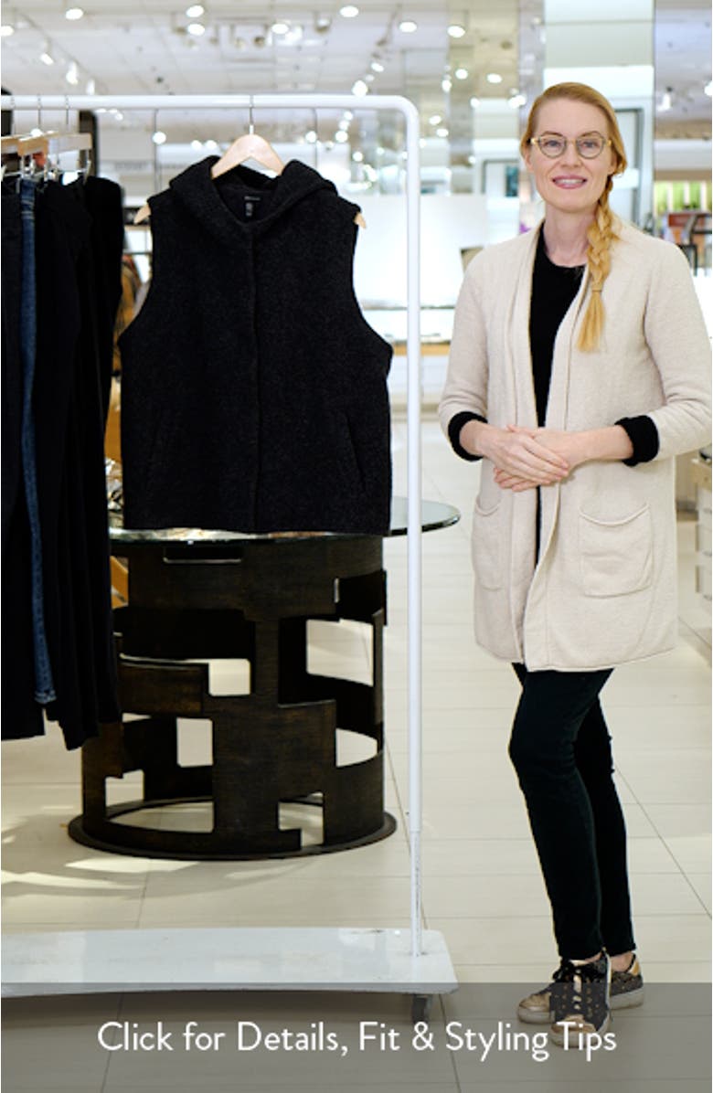 Wool Blend Hooded Vest, sales video thumbnail