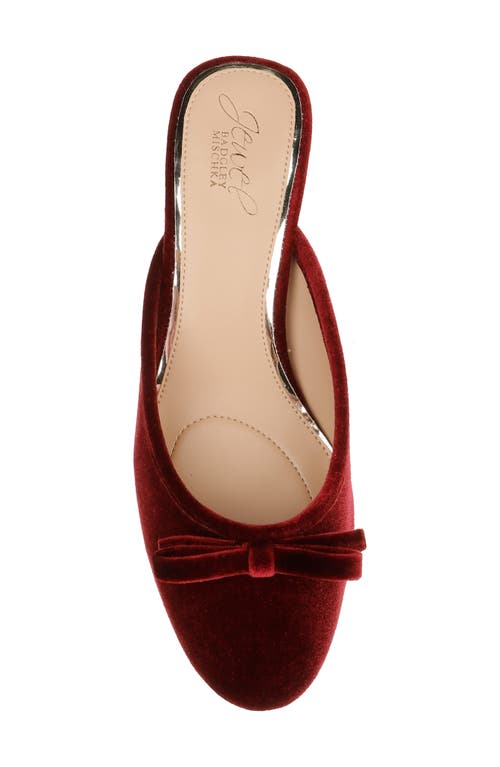 Jewel Badgley Mischka Elliot Mule In Burgundy