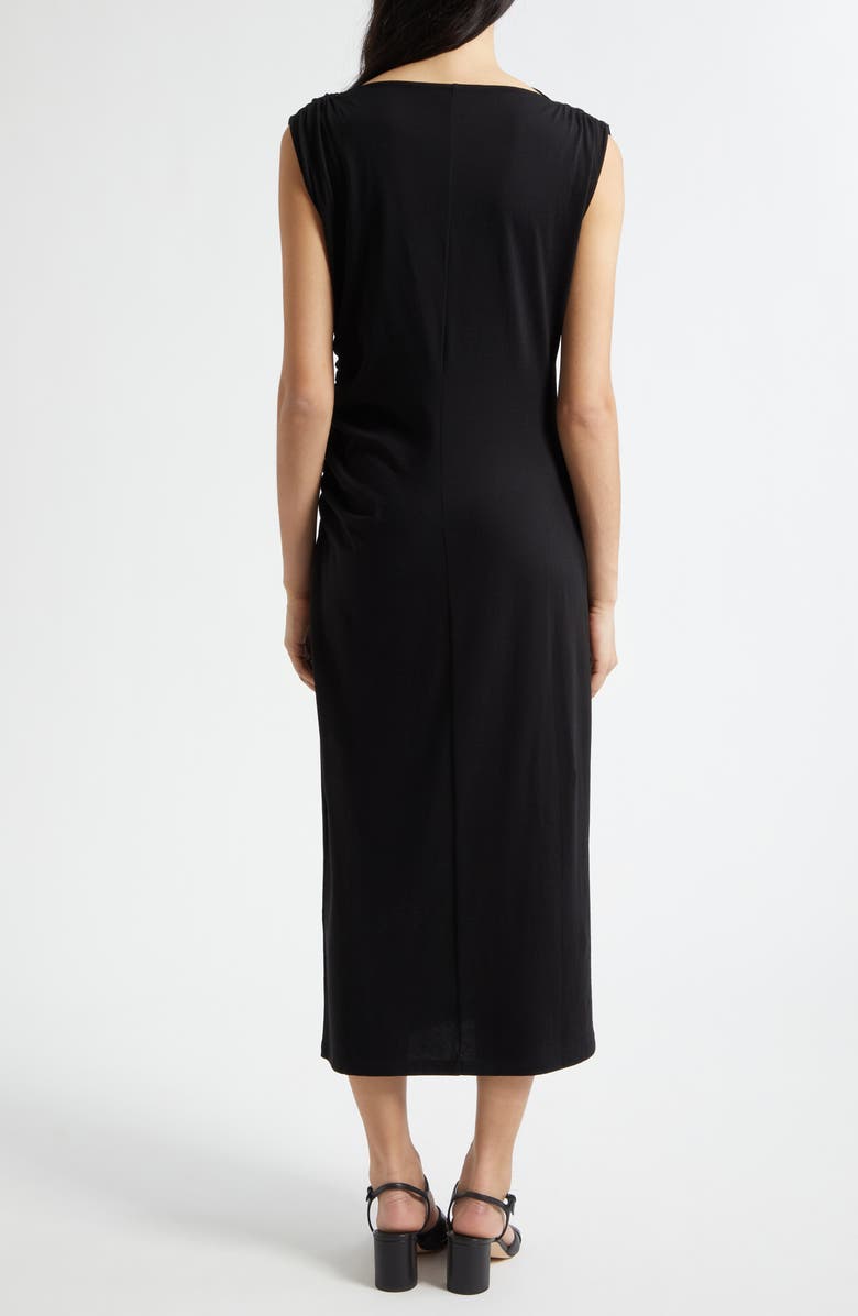 Vince Cowl Neck Pima Cotton Midi Dress, Alternate, color, 