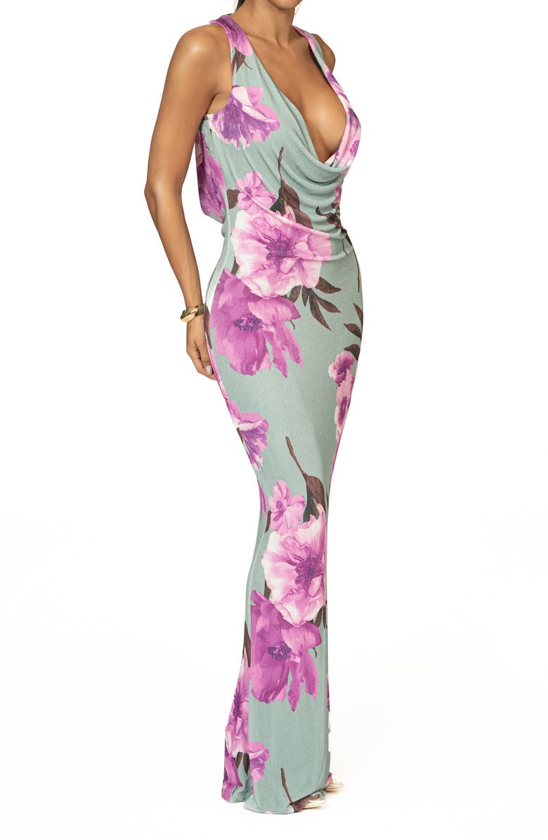 JLUXLABEL Highlights Floral Stretch Dress, Alternate, color, 