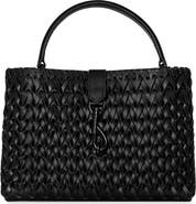 Rebecca Minkoff Megan Woven Leather Top Handle Bag