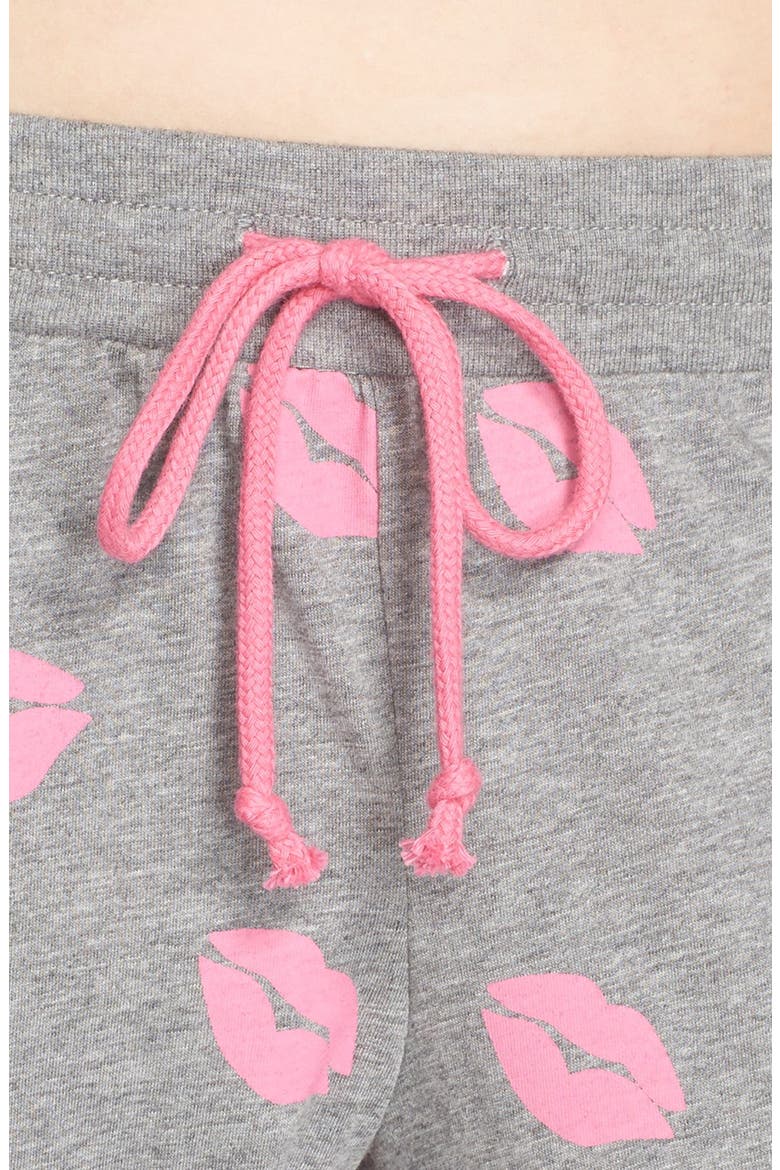 Pajama Jogger Pants, Alternate, color, HEATHER GREY LIPS