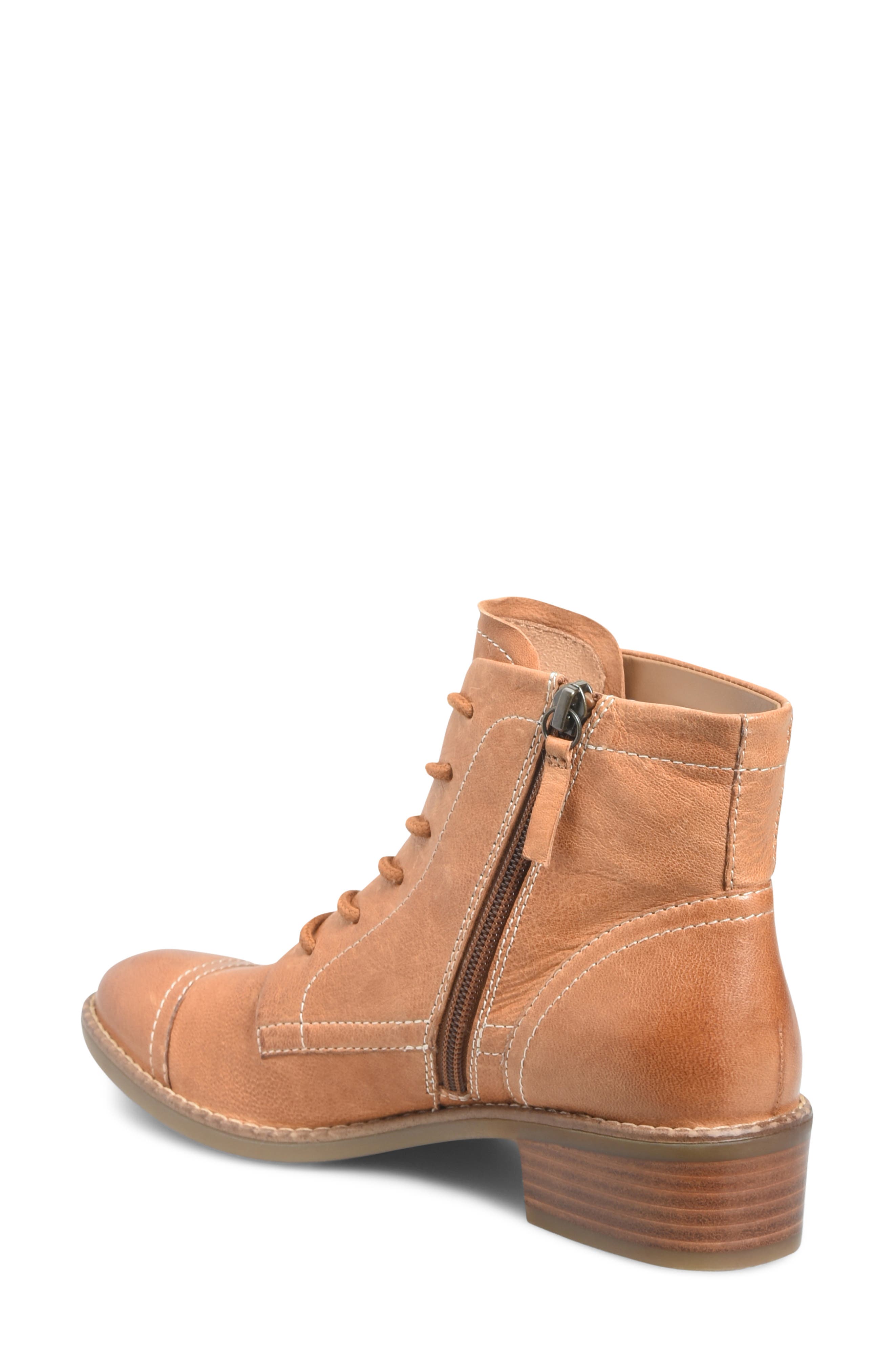 Cordia Leather Bootie, Alternate, color, HONEY