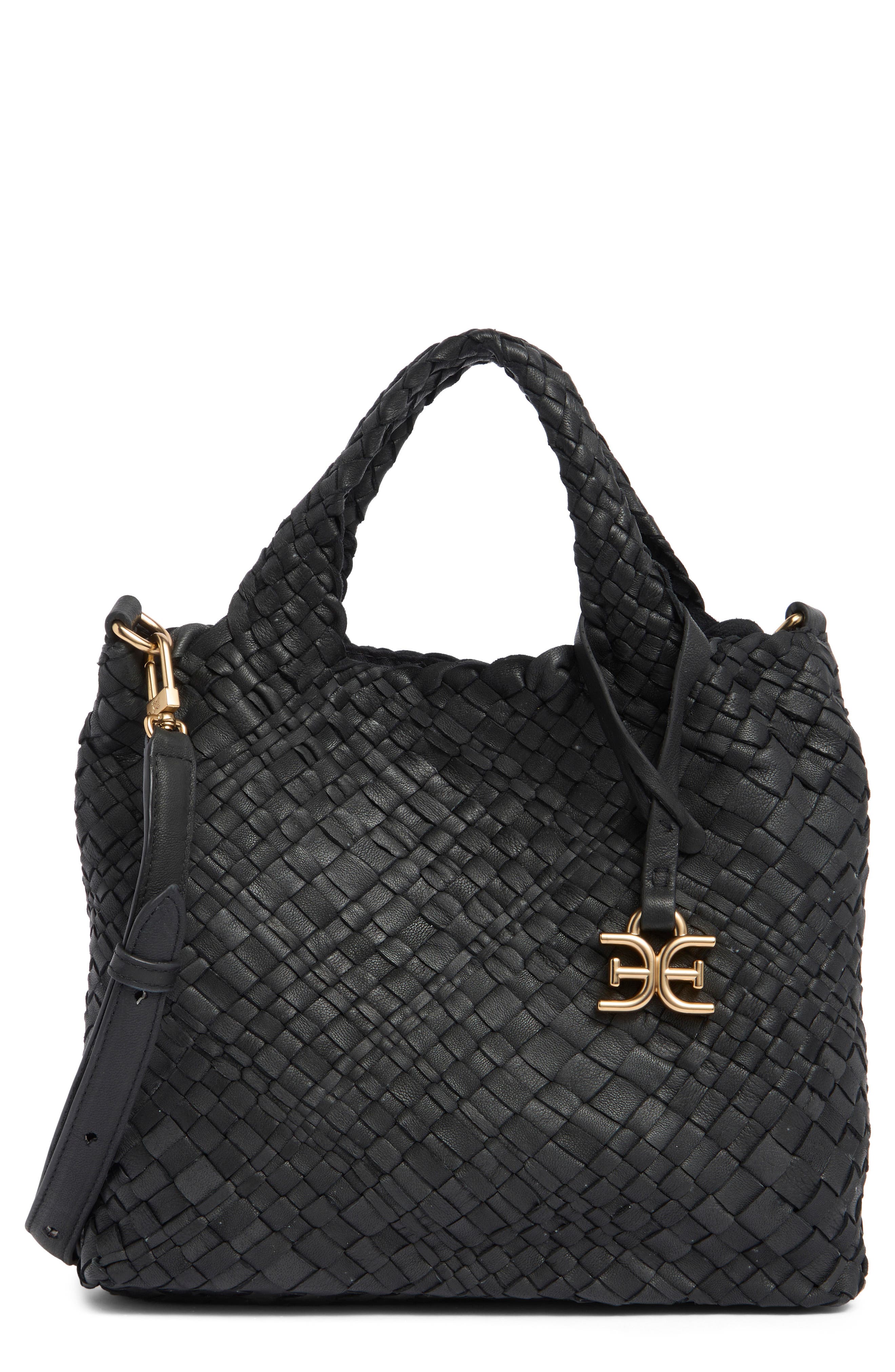 Sam Edelman Small Priya Woven Leather Tote