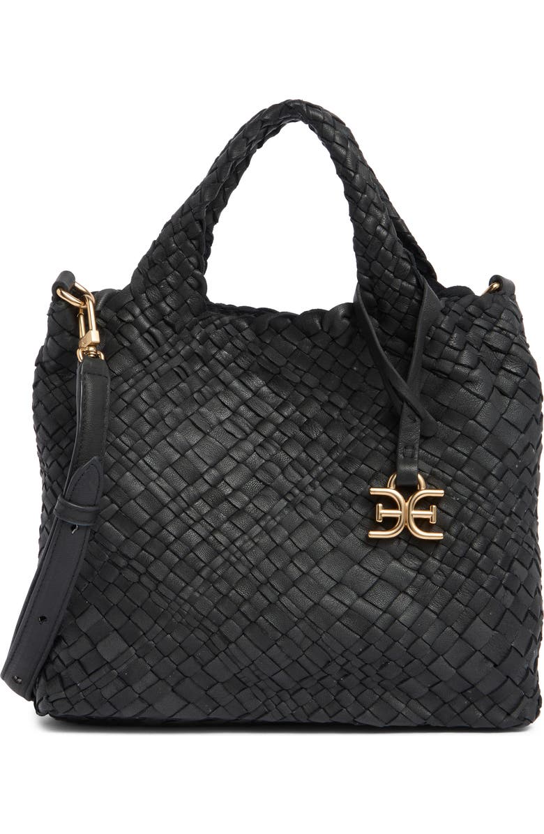 Sam Edelman Small Priya Woven Leather Tote, Main, color,
