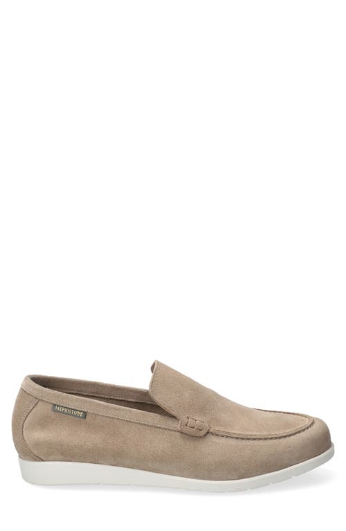 Mephisto Valner Slip-on Sneaker In Taupe Velours