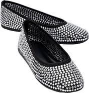 Prologue Shoes Runway Mesh Embellished Ballet Flat