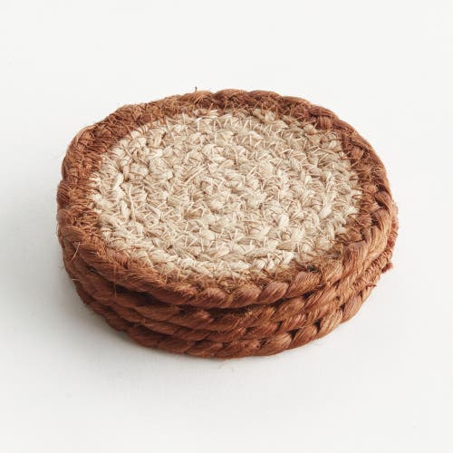 Napa Home & Garden Jute Coaster Set In Brown