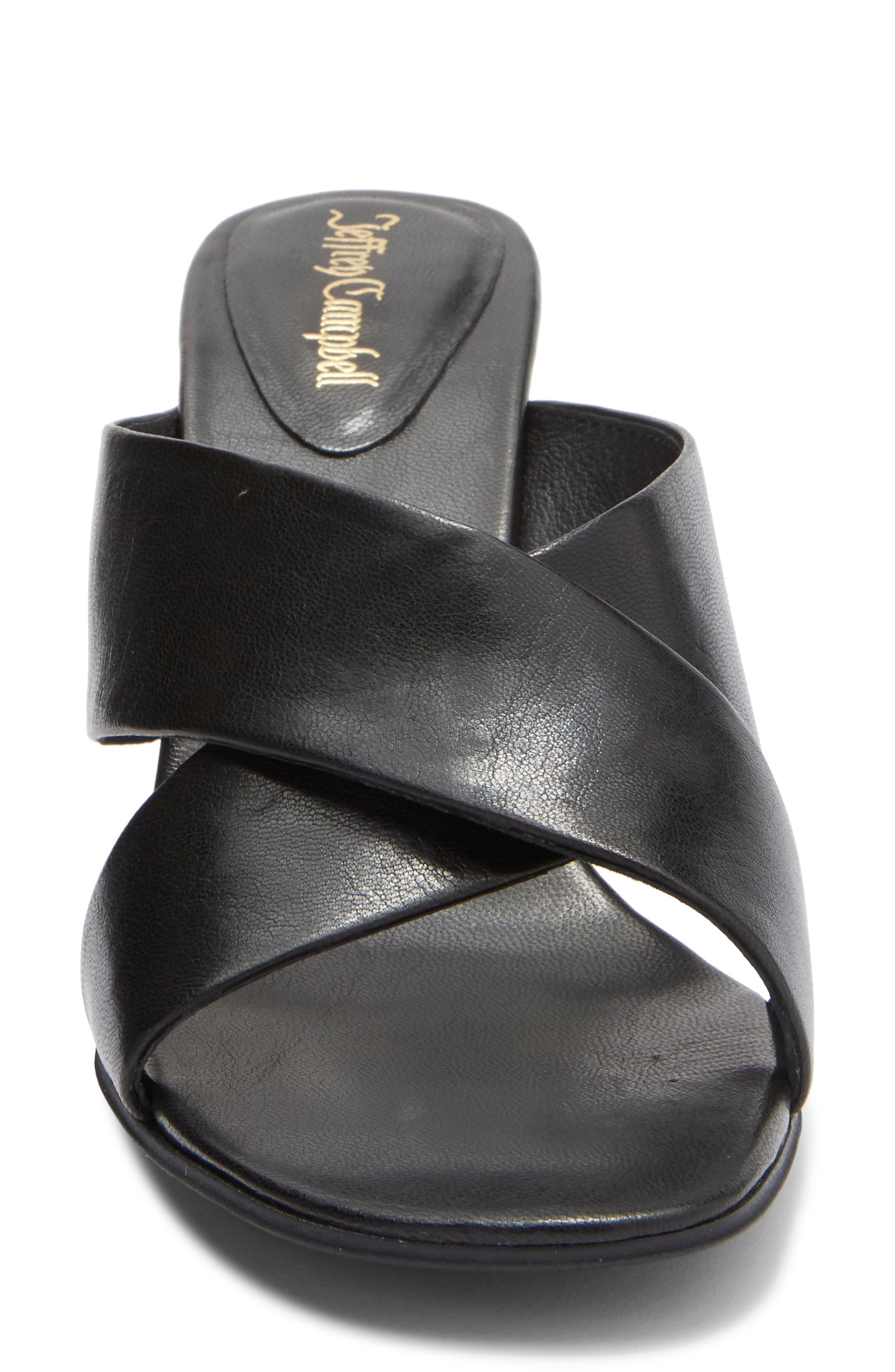 Jeffrey Campbell Tetra Slide Sandal, Alternate, color, Black