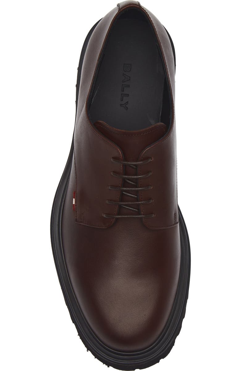 Bally Oliwery Leather Derby, Alternate, color, Marrone
