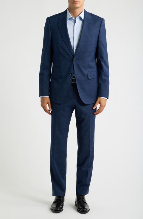 Huge Glen Plaid Wool Blend Suit