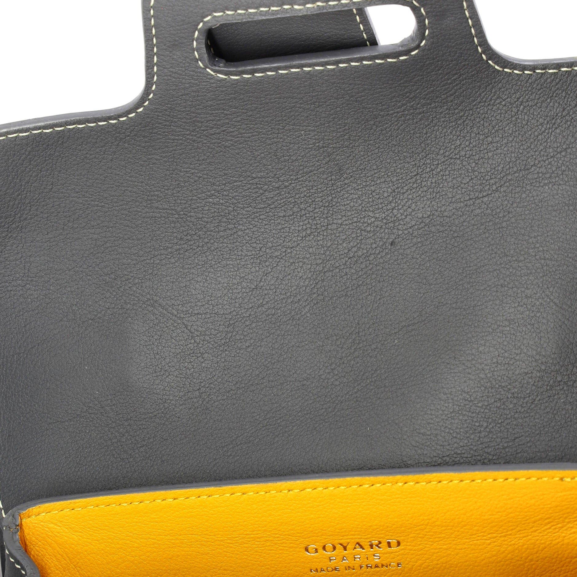 Saigon Top Handle Bag Coated Canvas with Leather Mini, Alternate, color, Grey