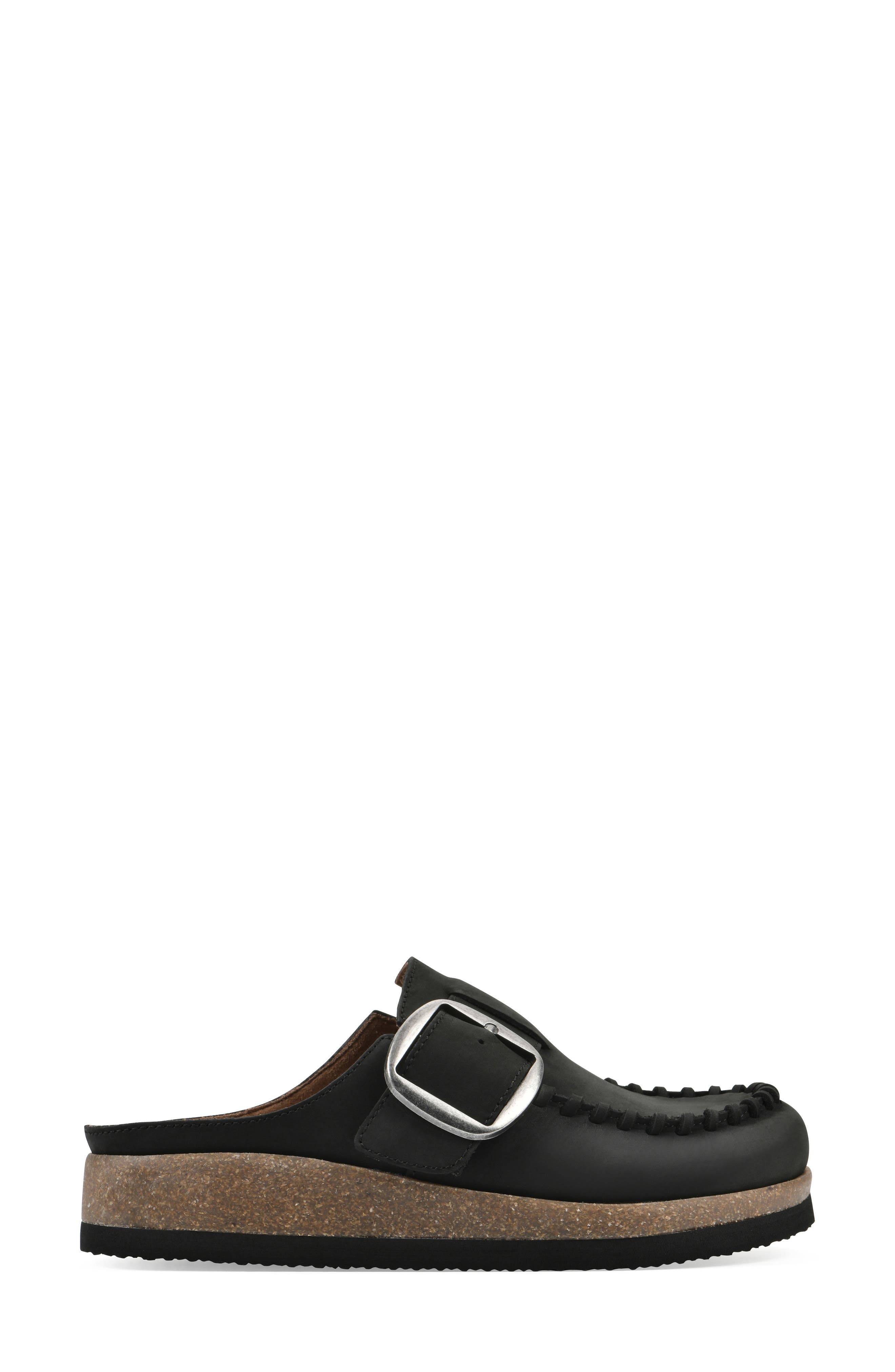 White Mountain Footwear Bayberry Mule, Alternate, color, Black Nubuck