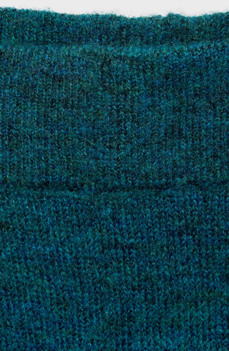 MANGO Flare Knit Pants, Alternate, color, Petrol Blue