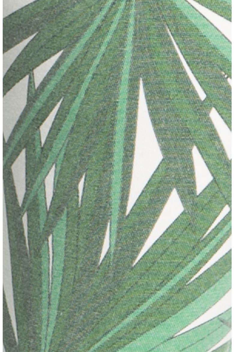 'Tropical Palm' Skinny Jeans, Alternate, color, KELLY GREEN