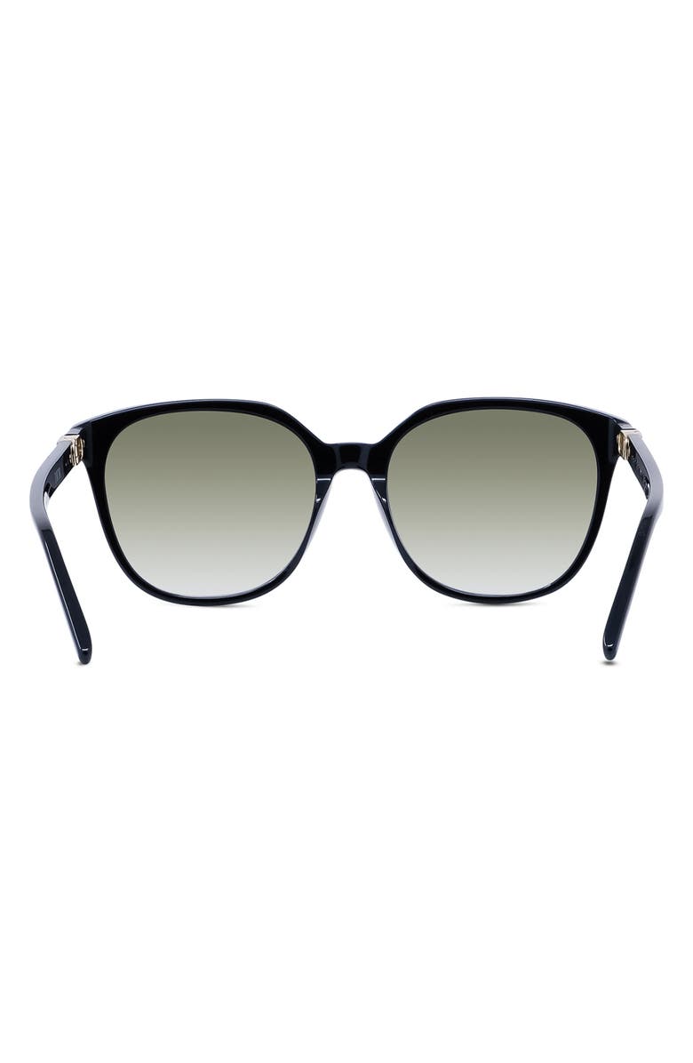 DIOR 30Montaignemini SI 58mm Round Sunglasses, Alternate, color, Black/ Grey