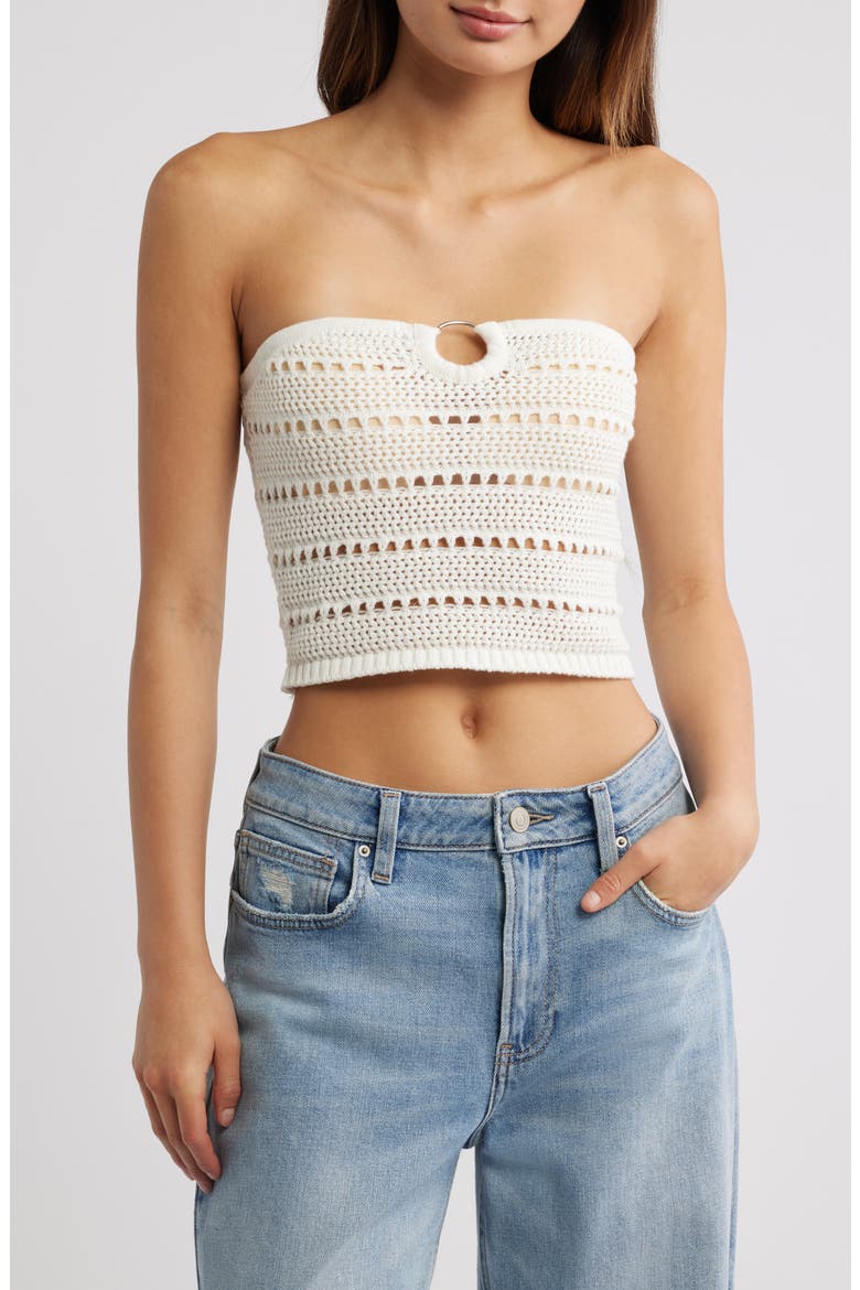 Oriana O-Ring Tube Top, Main, color, IVORY