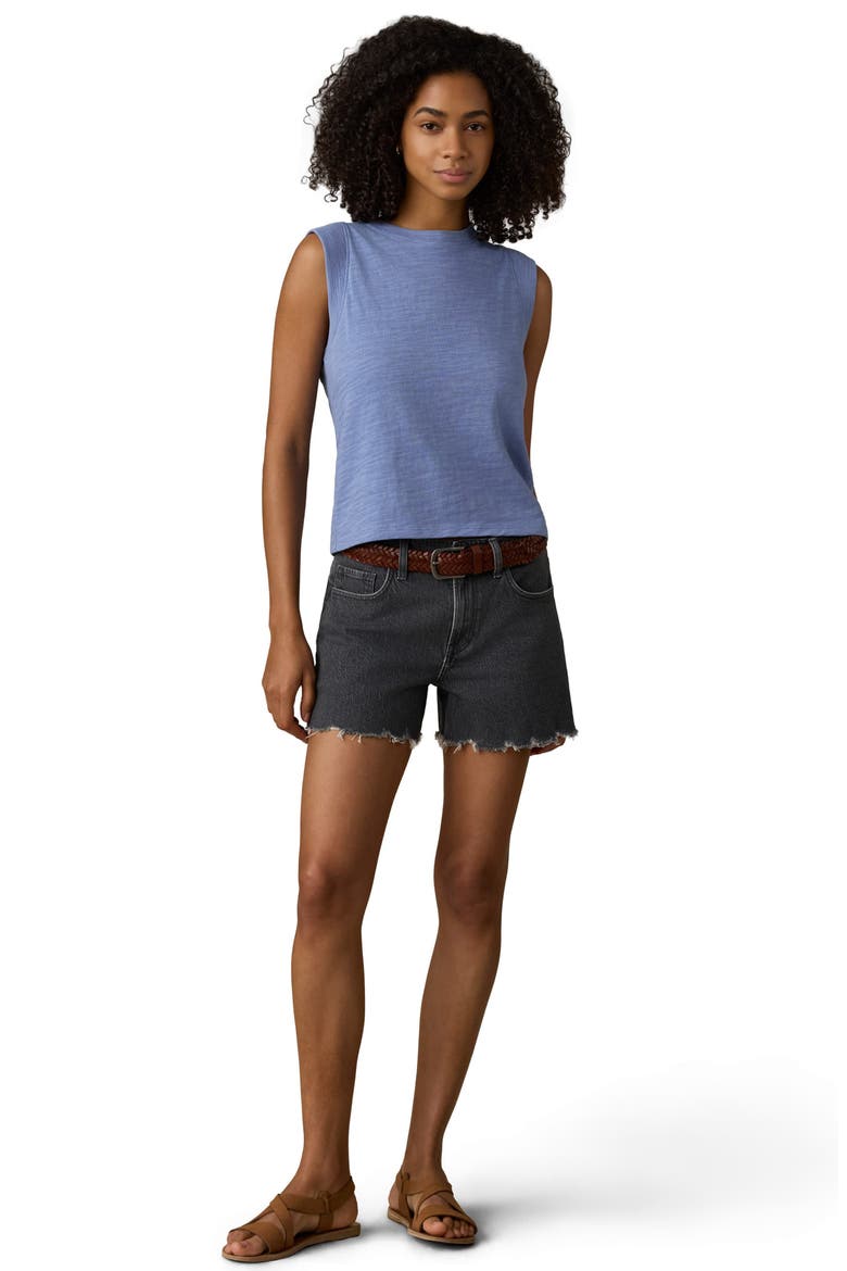 Sunwashed Slub Muscle Tank, Alternate, color, OCEAN DUSK
