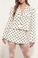 MAUDE CLUB Marnie Polka Dot Jacket