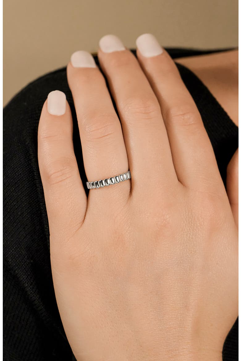 Stacey Textured Band Ring, Alternate, color, SILVER
