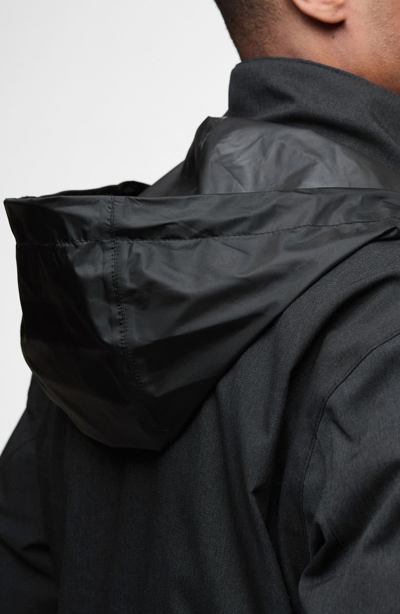 Barbour Winter Powell Waterproof Jacket, Alternate, color, Black