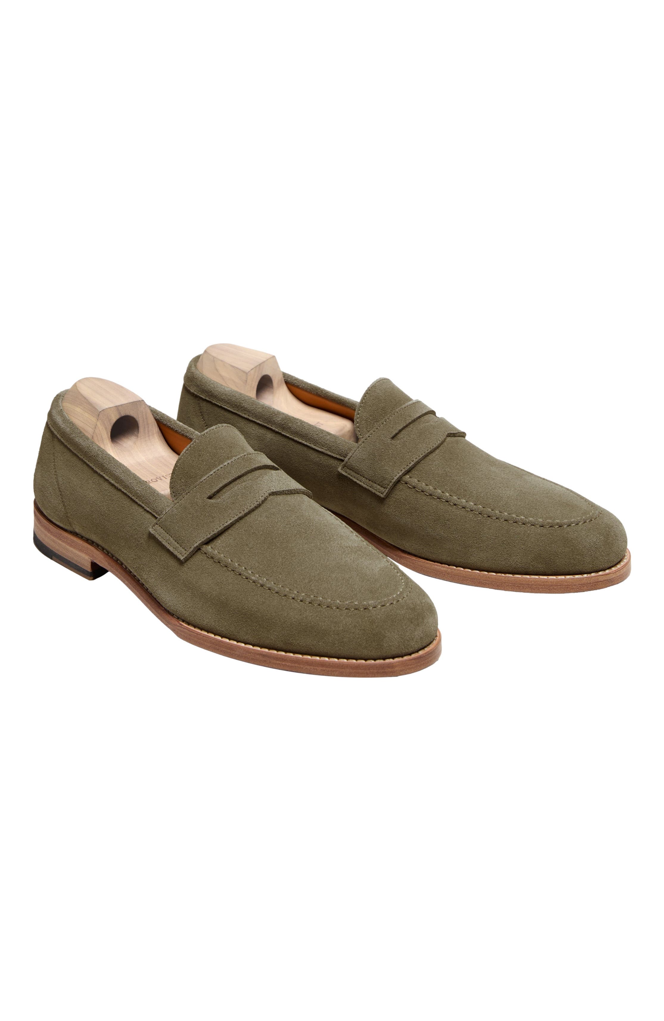 Myrqvist Lysekil II Penny Loafers, Alternate, color, Green