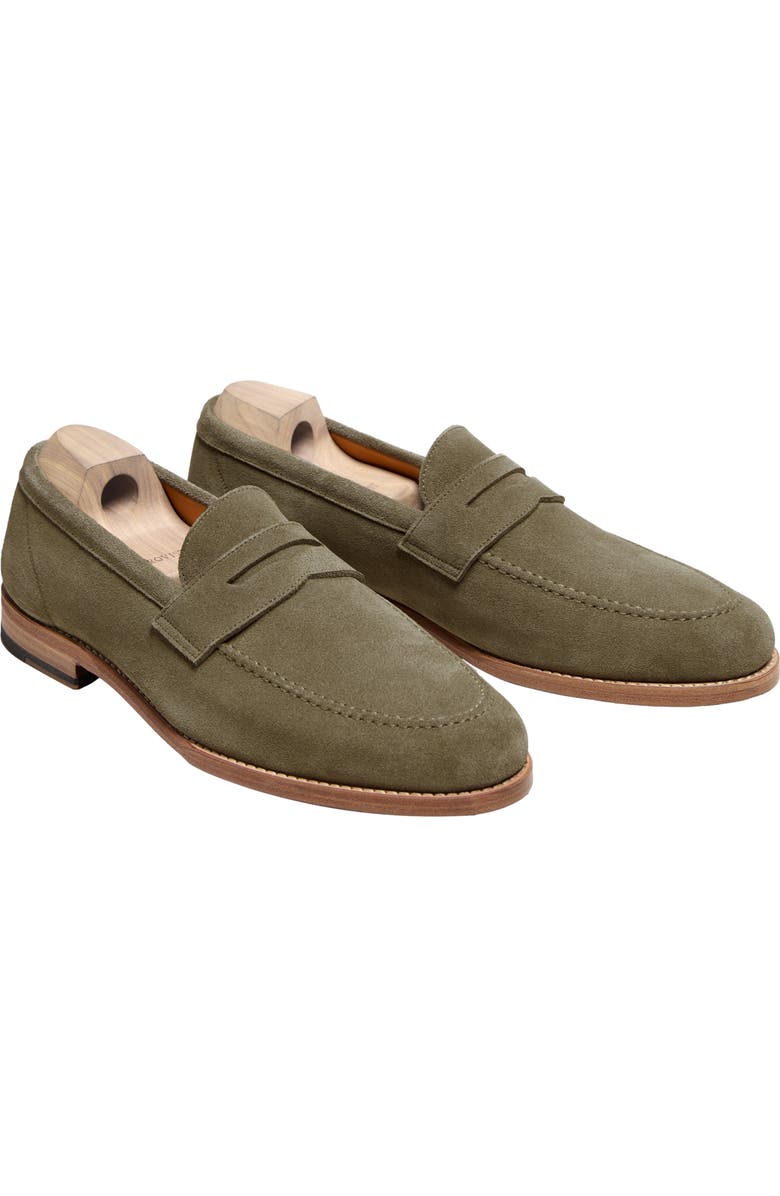Myrqvist Lysekil II Penny Loafers, Alternate, color, Green