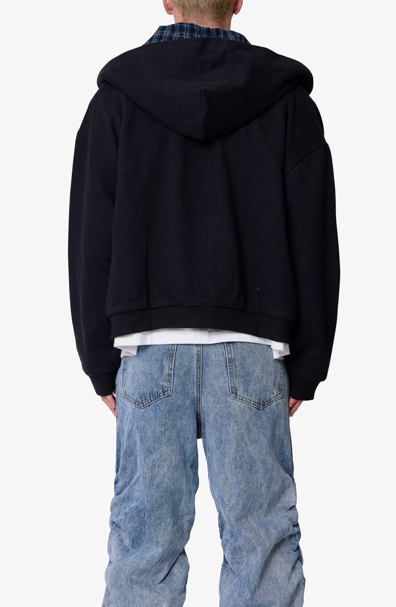 mnml Scarf Full Zip Hoodie, Alternate, color, Black