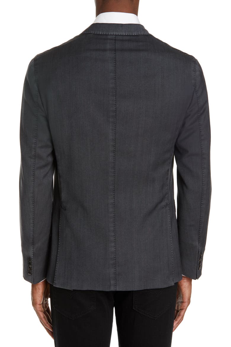 Travel K Slim Fit Wool Blazer, Alternate, color, BLACK