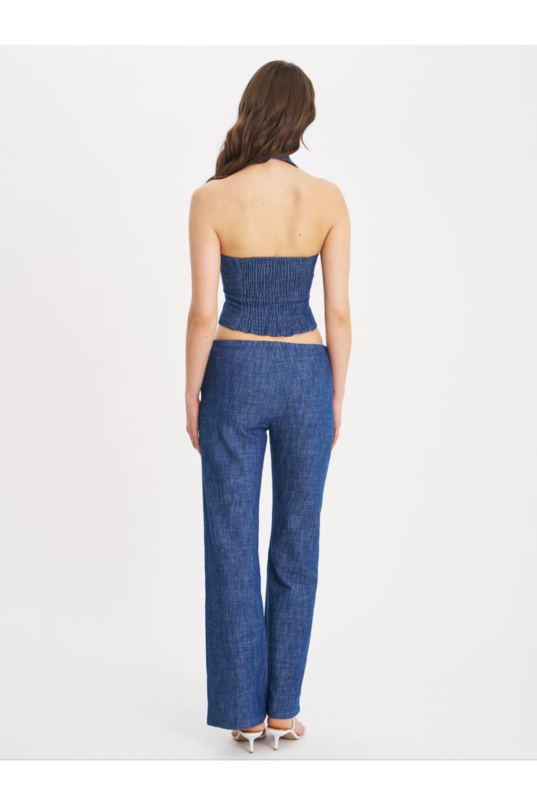Raffaella Cotton Denim Straight Leg Pants, Alternate, color, Denim Blue