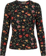 Positive V-Neck Long Sleeve Top