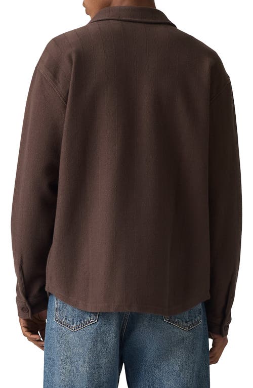 Levi's Bayview Soft Worker Cotton Button-up Overshirt In Brown