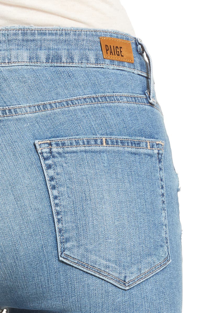 PAIGE Hoxton Distressed Ankle Jeans, Alternate, color, 