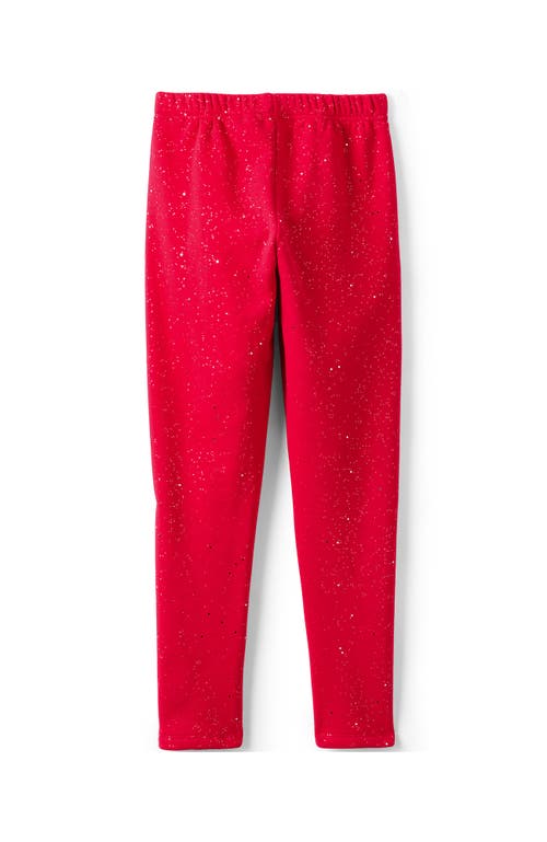 LANDS' END LANDS' END GIRLS FLEECE LINED LEGGINGS