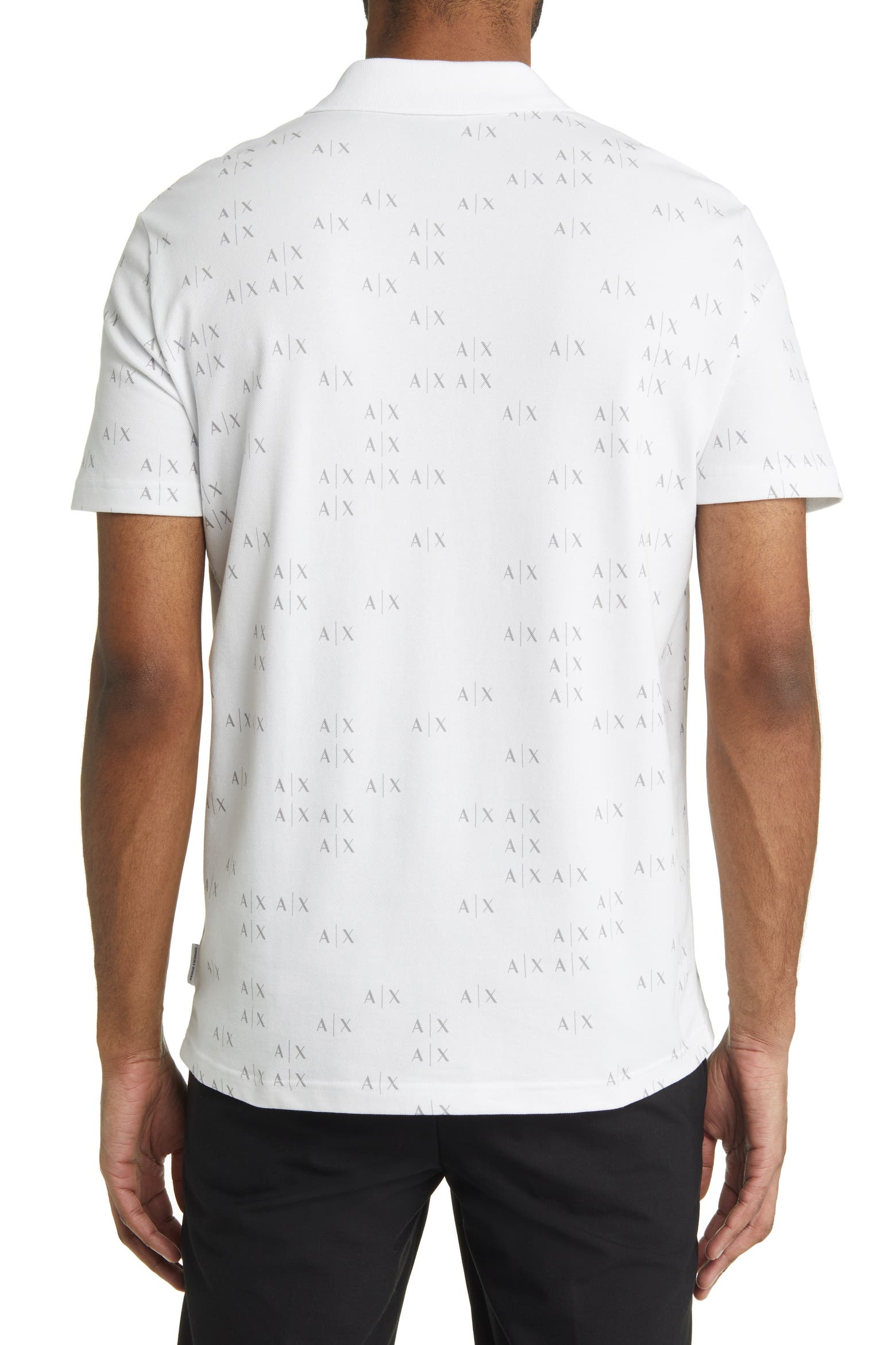 Scater Icon Armani Exchange Scatter Icon Stretch Cotton Polo (Men) | Nordstrom