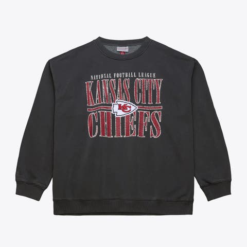 Men's Mitchell & Ness Black Kansas City Chiefs Downtown Collection Fleece Sweatshirt