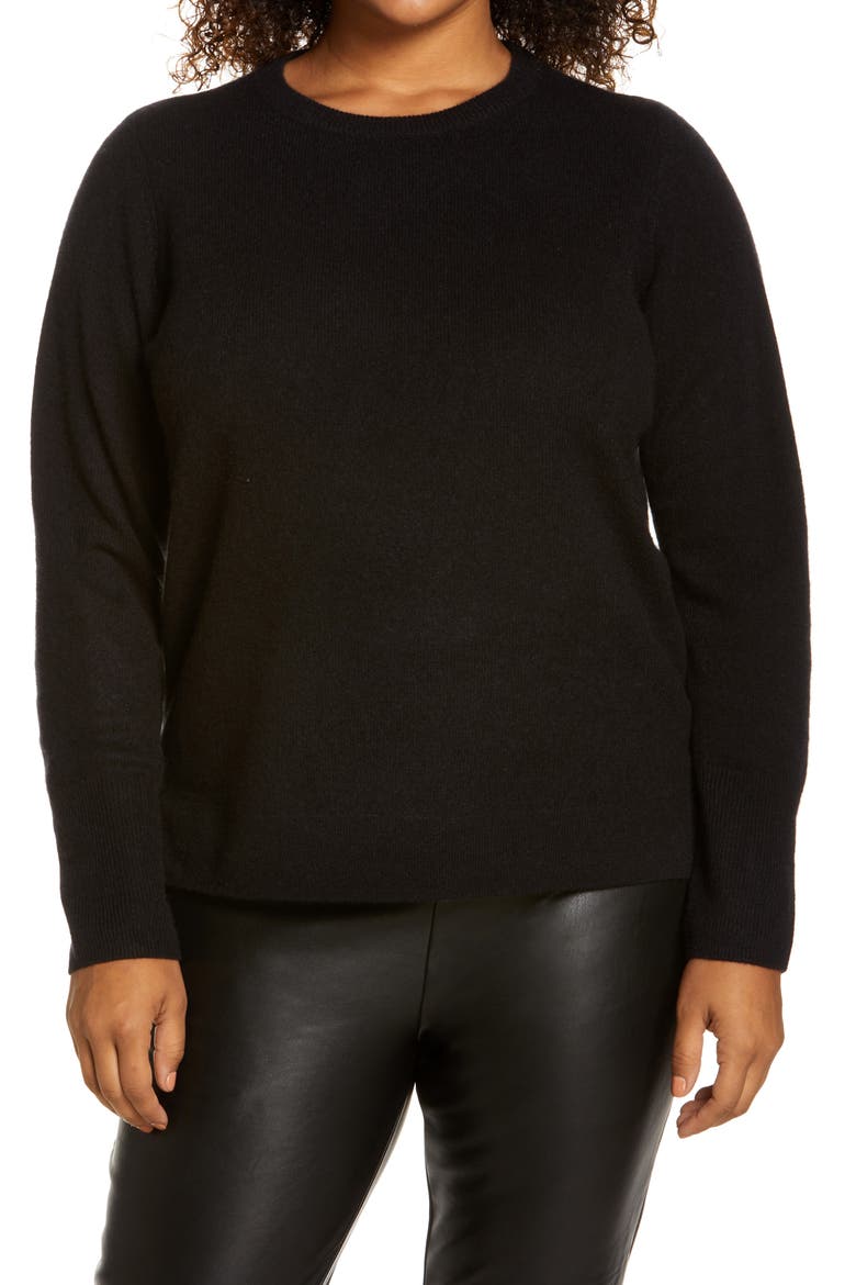 Cashmere Sweater, Main, color, BLACK