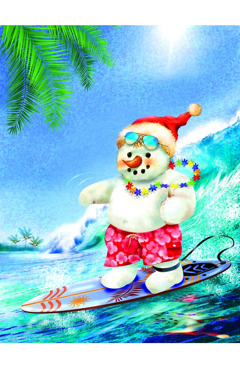 Sunsout Surfin' Santa 300 piece Jigsaw Puzzle for Adults, Alternate, color, Multicolor